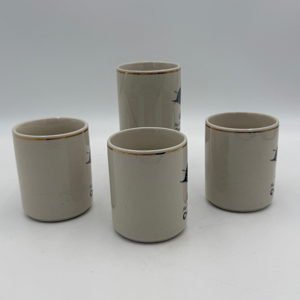 Vintage Chessie System Railroad Cat Mugs Set of 4 Purr-fect Transportation - Picture 2 of 8